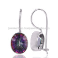 Ali Express Mystic Quartz Gemstone 925 Sterling Silver Pendiente Joyería